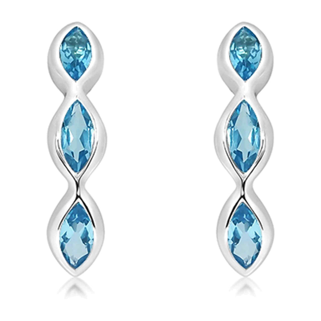 Unique & Co ME-994BT Sterling Silver Stud Earrings