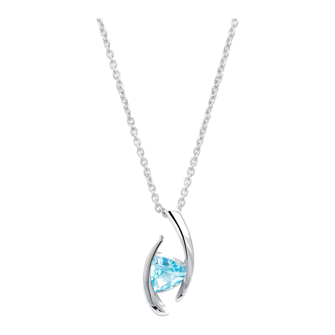 Unique & Co MK-938BT Women's Silver 925 Pendant Necklace