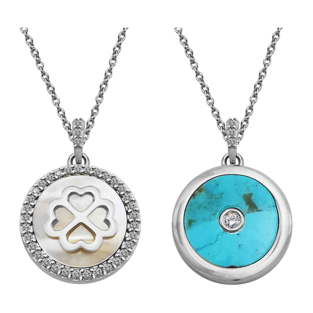 Unique & Co MK-964 Women's Silver 925 Pendant Necklace