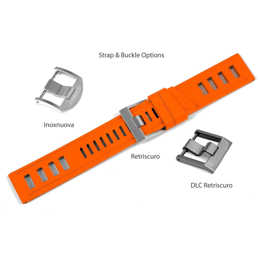 Isofrane Orange Rubber Watchstrap