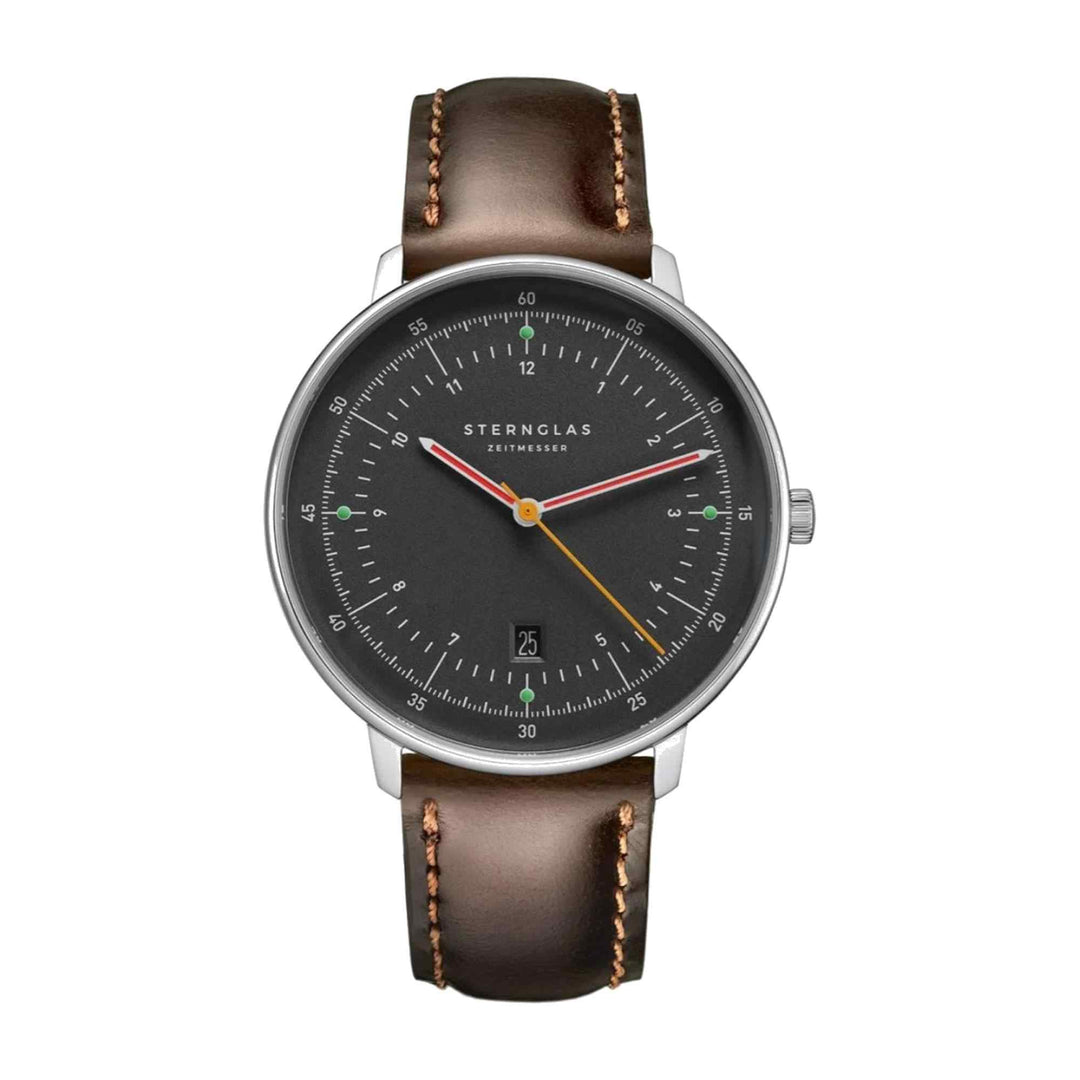 Sternglas S01-HH39-BR03 Men's Hamburg Neugraphite Wristwatch