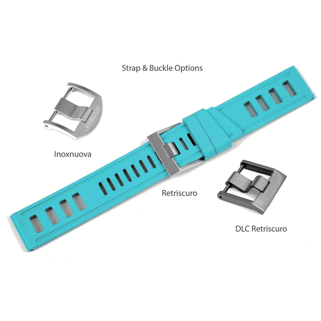 Isofrane Turquoise Rubber Watchstrap