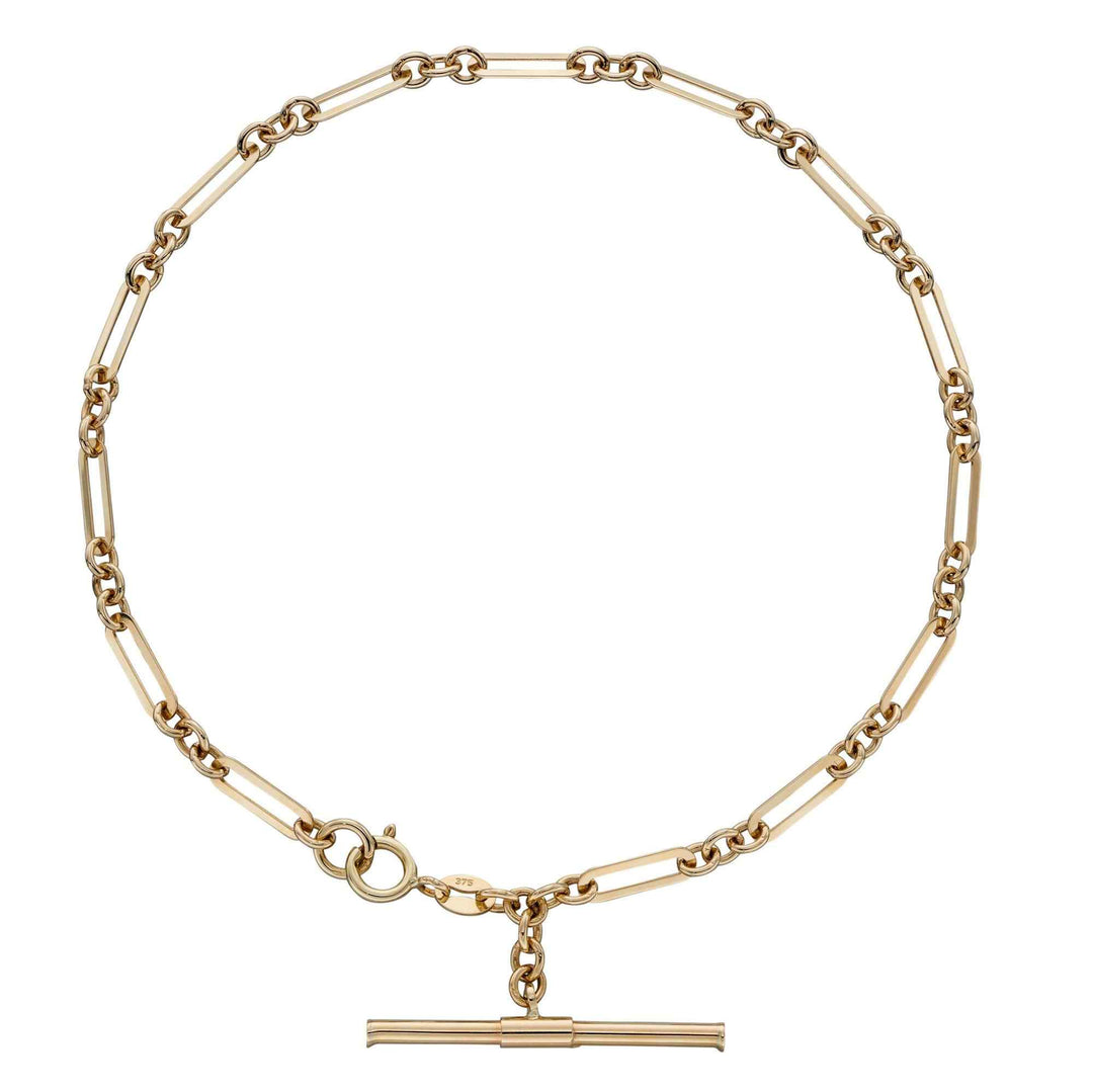 Elements Gold GB504 T-Bar Chain Bracelet