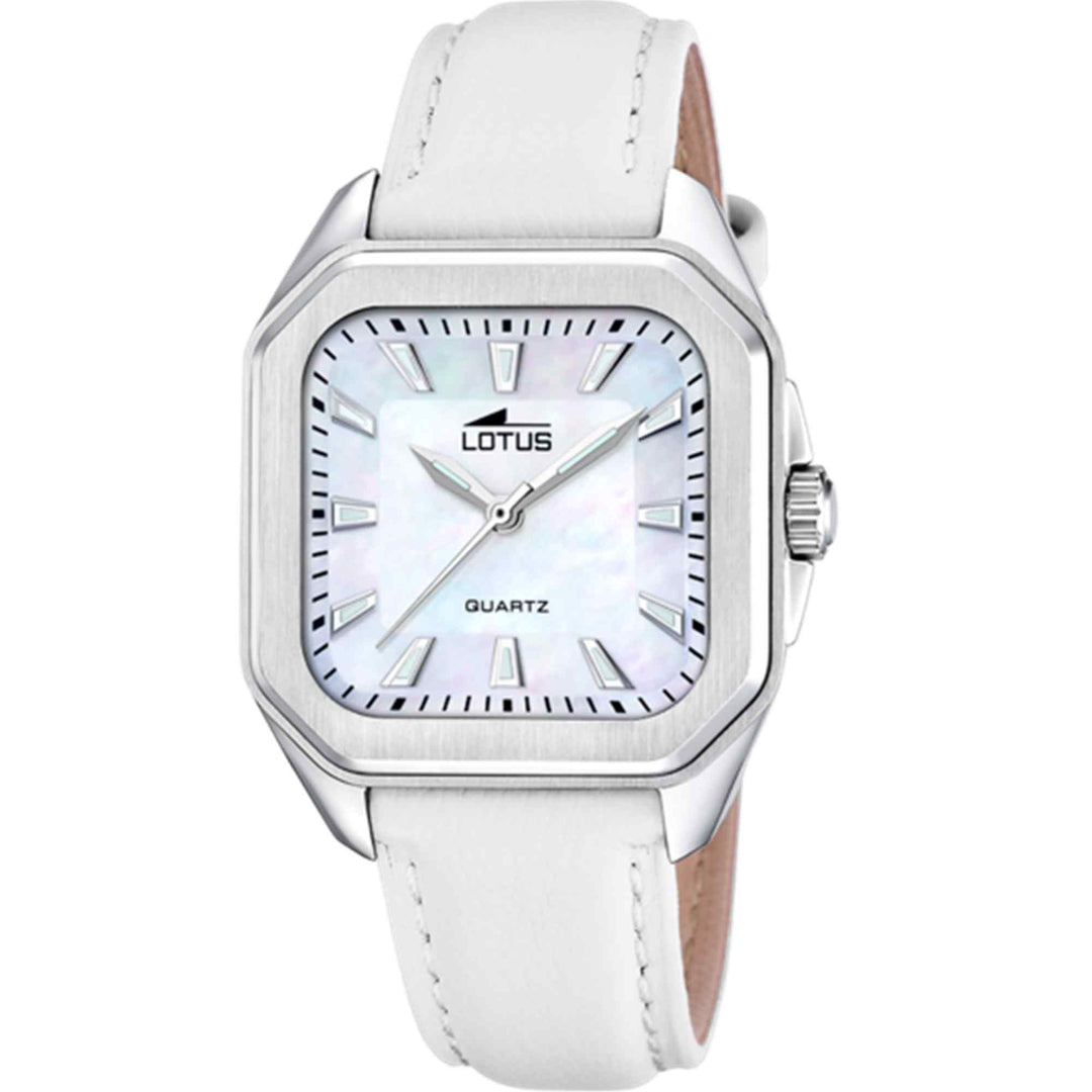 Lotus L18968/2 Women's Mother of Pearl Square Dial Watch