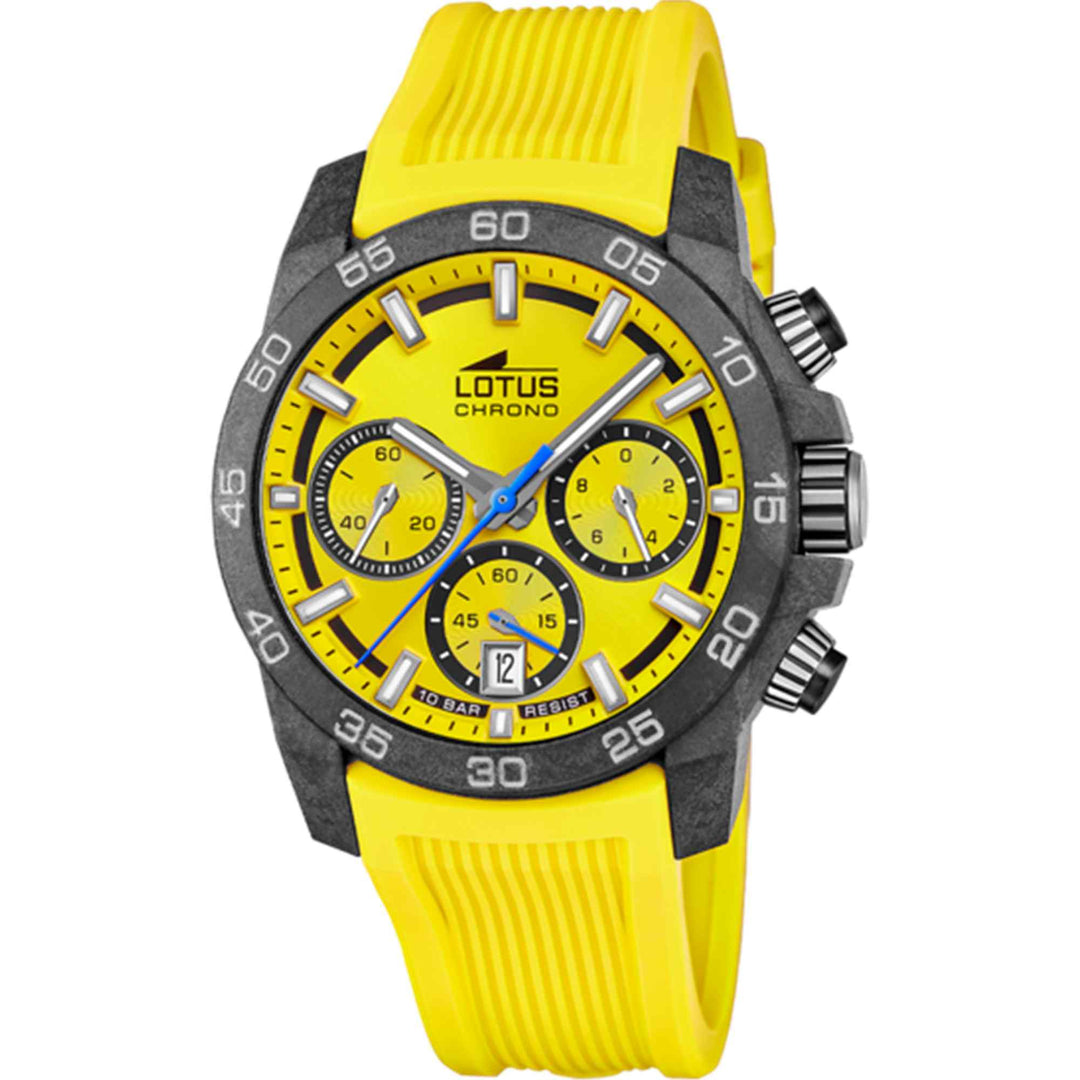 Lotus L18974/5 Men's Yellow Dial Chronograph Watch