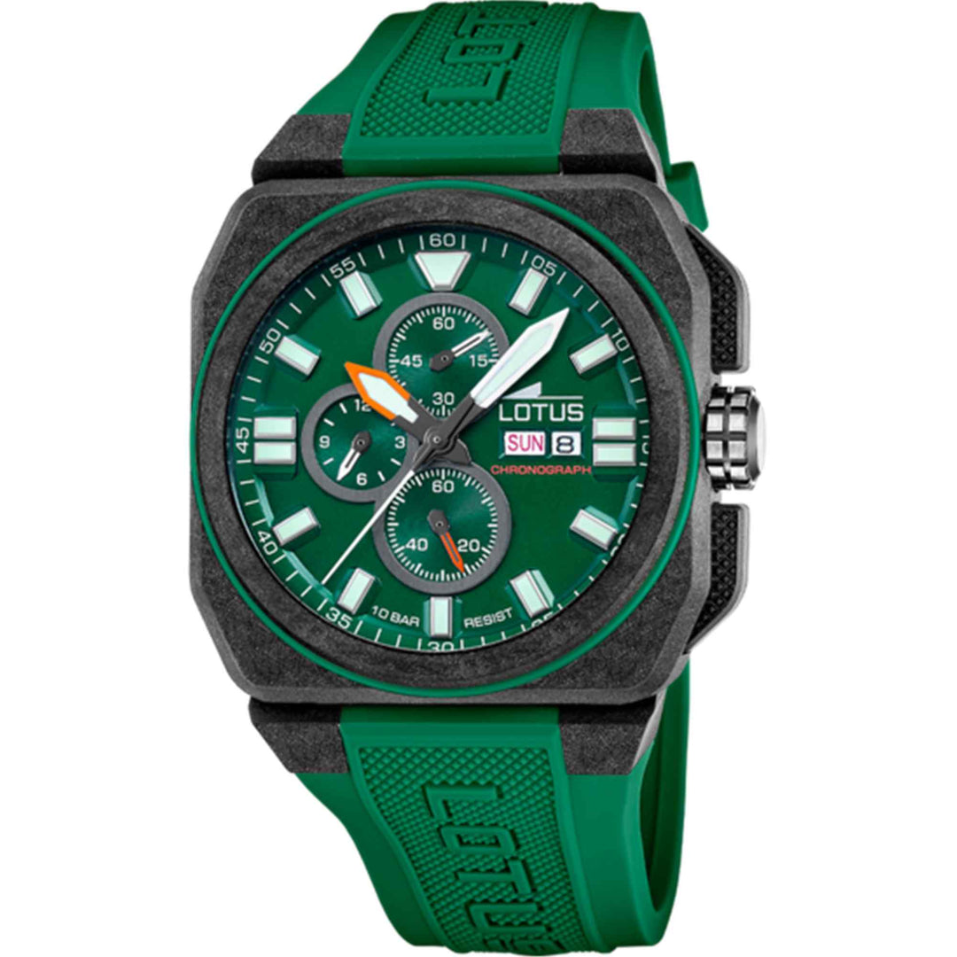 Lotus L18976/2 Men's Green Dial Chronograph Watch