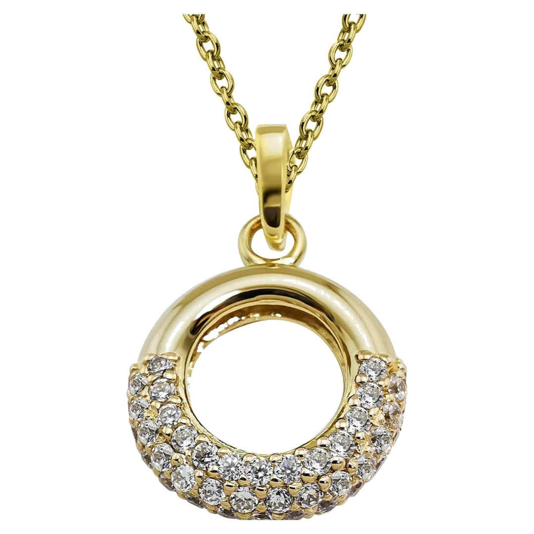 Unique & Co MK-1000GO Women's Silver 925 Pendant Necklace