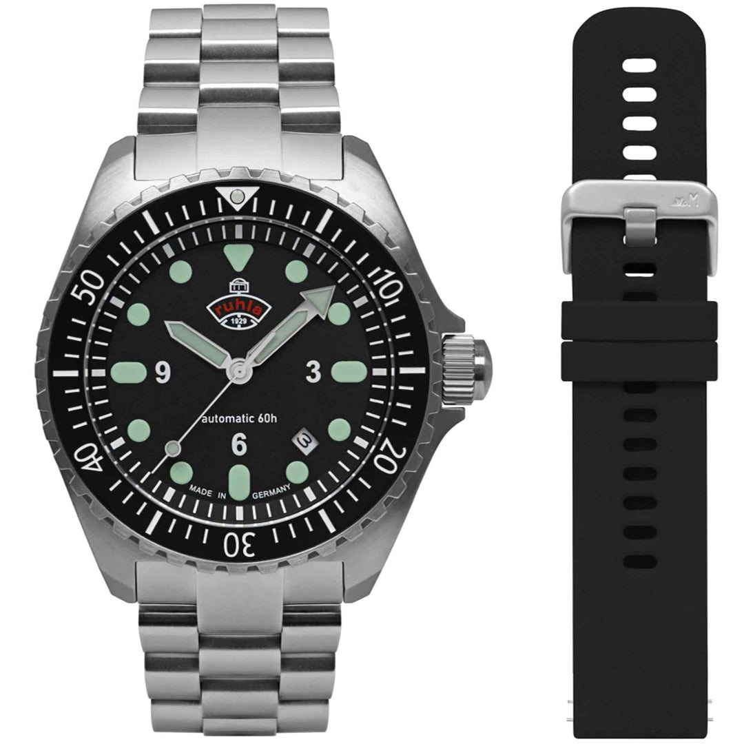Ruhla 4960M5-set Men's NVA Kommando Minentaucher Wristwatch