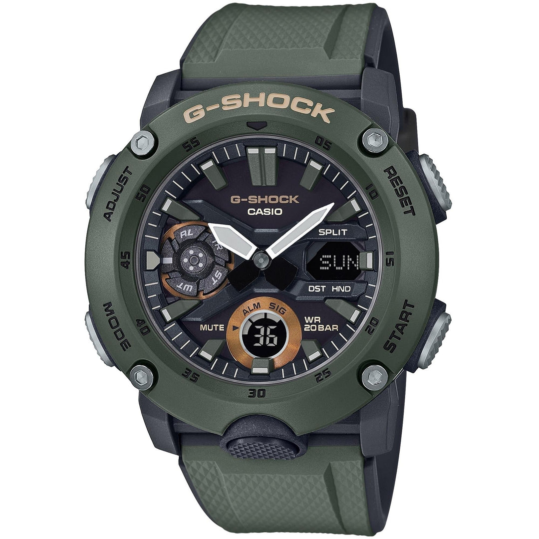 G-Shock GA-2000-3AER Carbon Core Guard Wristwatch - H S Johnson (7800779276514)