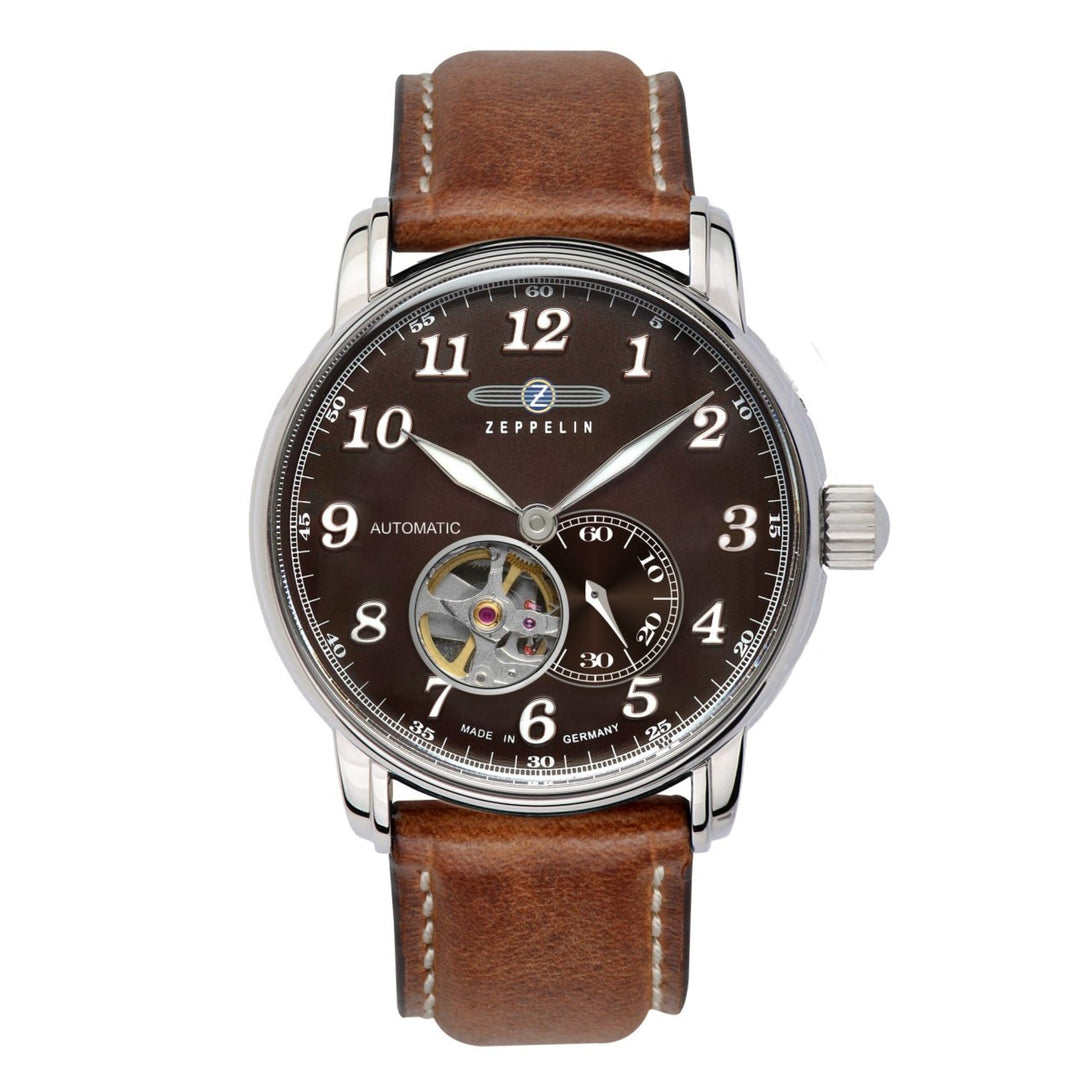 Zeppelin 7666-4 LZ127 Graf Brown Dial Automatic Wristwatch - H S Johnson (7800794841314)