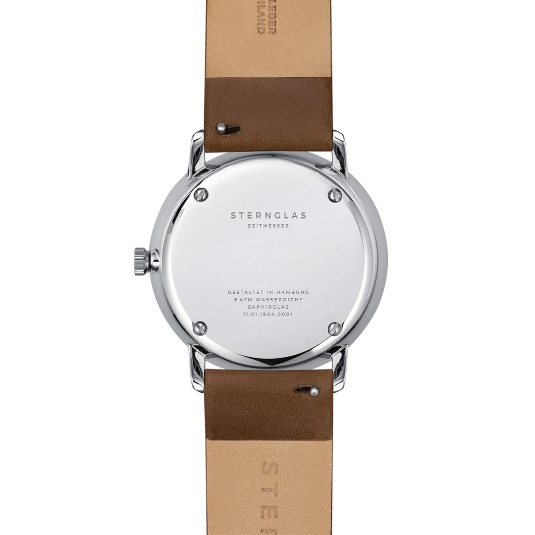 Sternglas S01-NA01-PR04 Men's Naos Brown Leather Strap Wristwatch - H S Johnson (7505170563298)