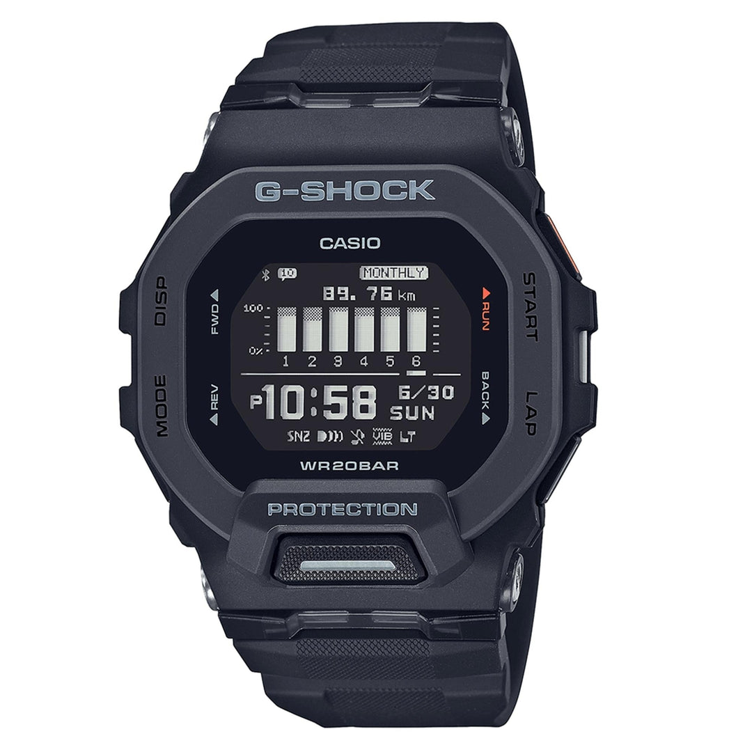G-Shock GBD-200-1ER Black G-Squad Multifunction LCD Wristwatch - H S Johnson (7800826298594)