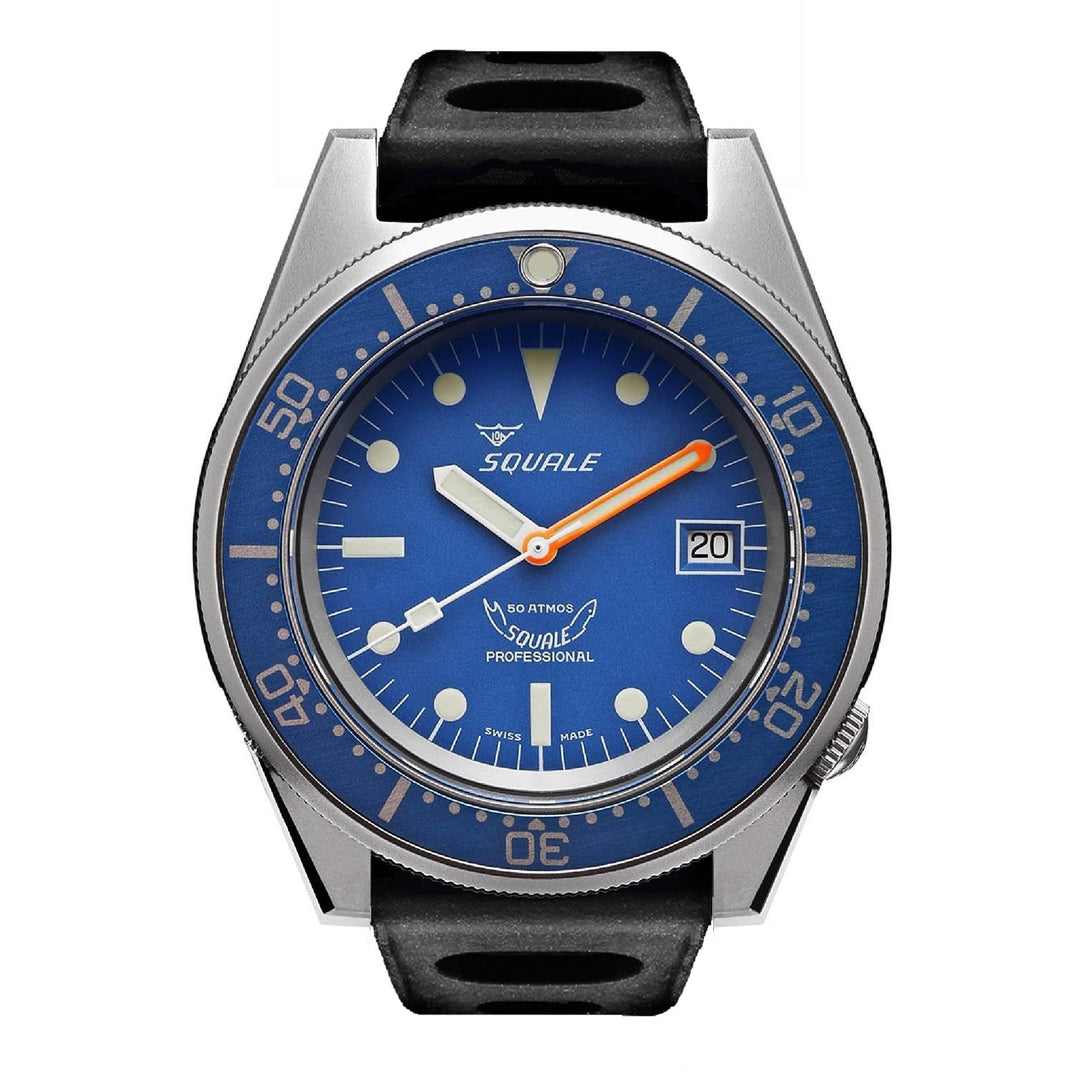 Squale 1521OCN.NT 500 Meter Swiss Automatic Dive Wristwatch Rubber - H S Johnson (7505123049698)