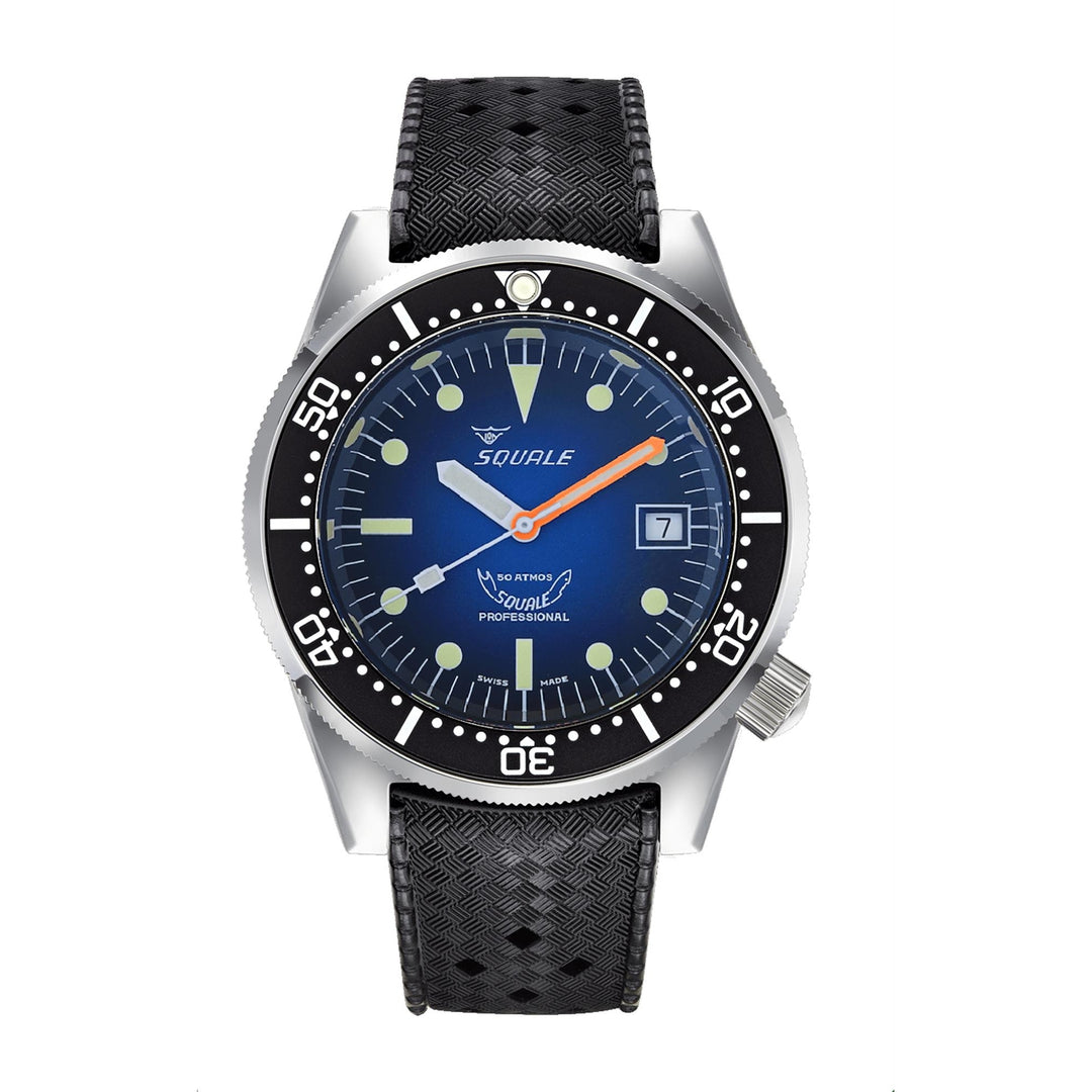 Squale 1521PROFD.HT Polished Swiss Automatic Dive Wristwatch Rubber - H S Johnson (7800840454370)