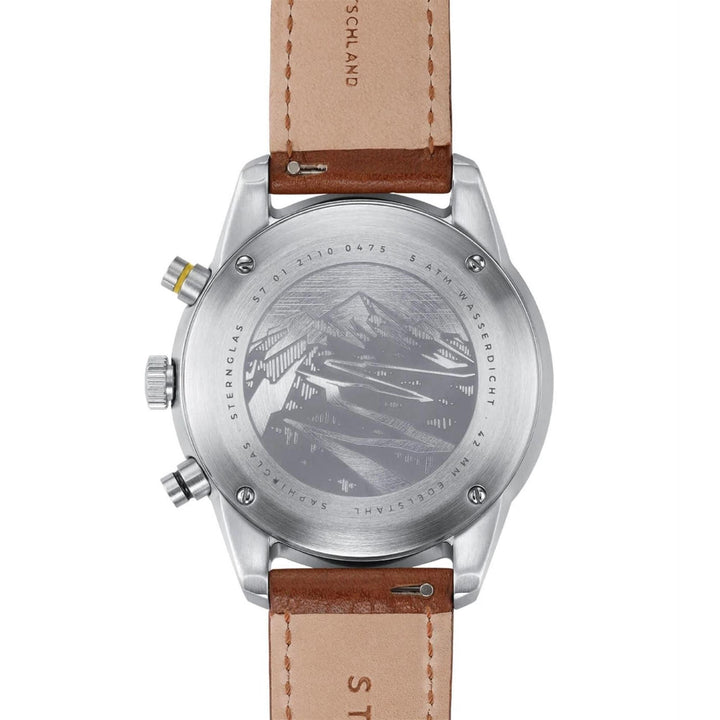 Sternglas S01-TY03-MO11 Men's The Tachymeter Leather Strap Wristwatch - H S Johnson (7797495955682)