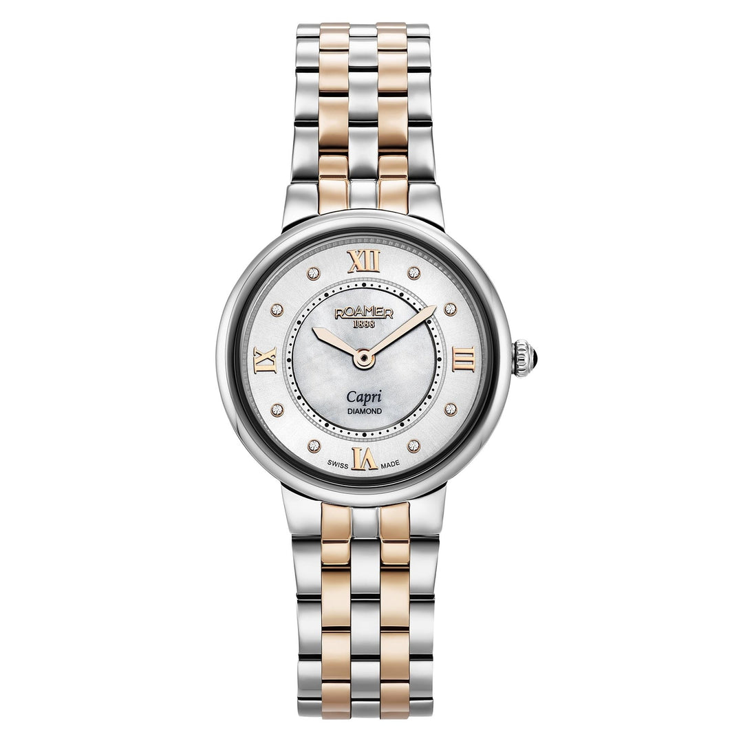 Roamer 859845 49 29 50 Women's Capri Diamond Two Tone Bracelet Wristwatch - H S Johnson (7797554839778)