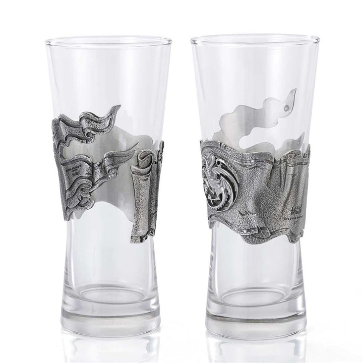 Game Of Thrones By Royal Selangor 0125005 Ice & Fire Pair Of 30cl Glasses - H S Johnson (7916502679778)