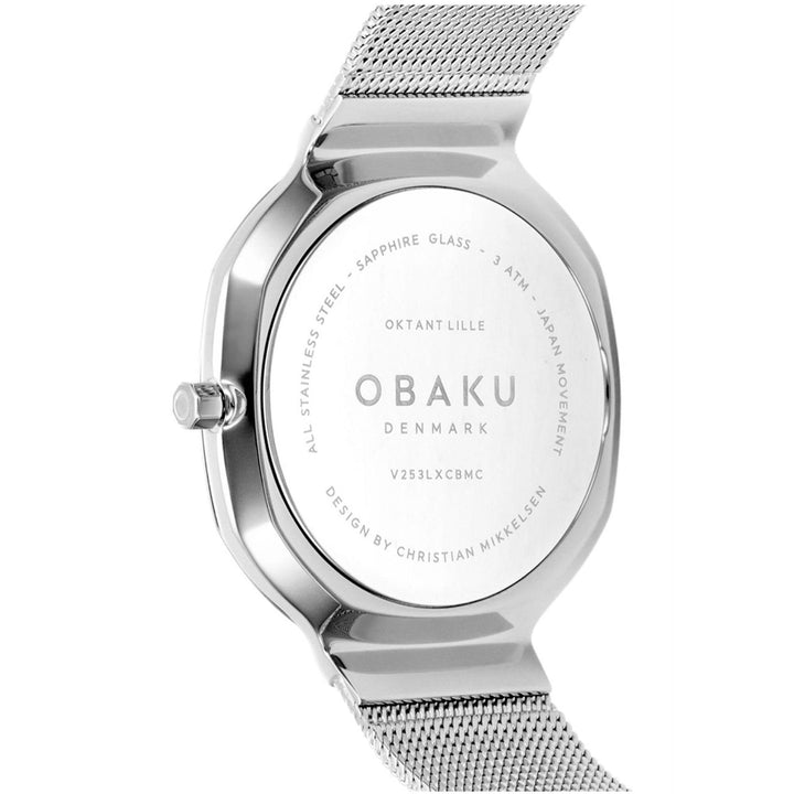 Obaku V253LXCBMC Oktant Lille-Onyx Women's Steel Mesh Wristwatch - H S Johnson (8032921256162)