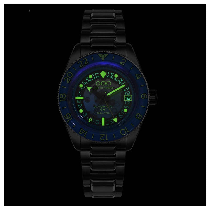 Out Of Order 001-25.AA  Angelo Azzurro Automatic GMT Wristwatch