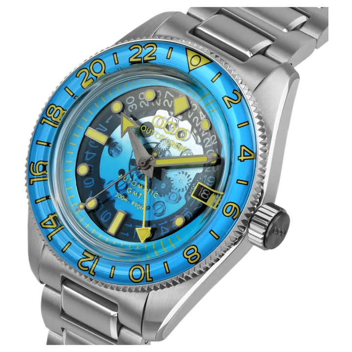 Out Of Order 001-25.AA  Angelo Azzurro Automatic GMT Wristwatch