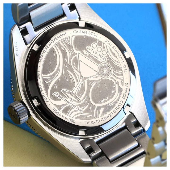 Out Of Order 001-25.AA  Angelo Azzurro Automatic GMT Wristwatch