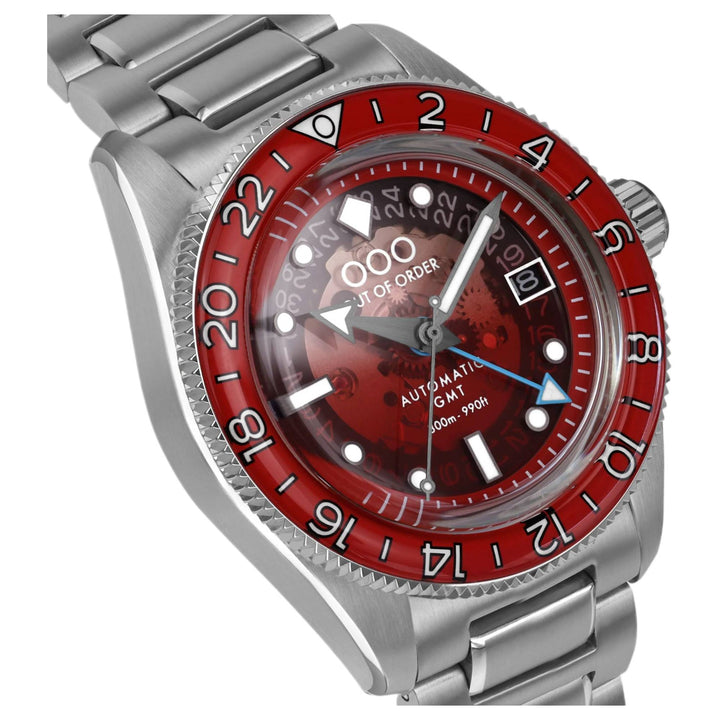 Out Of Order 001-25.BI.BAND.SS Spritz Bitter Automatic GMT Watch