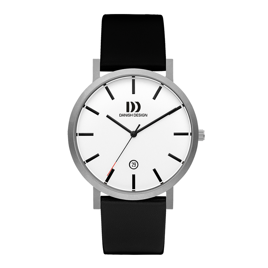 Danish Design IQ12Q1108 Rhône Stripe Silver Large Watch