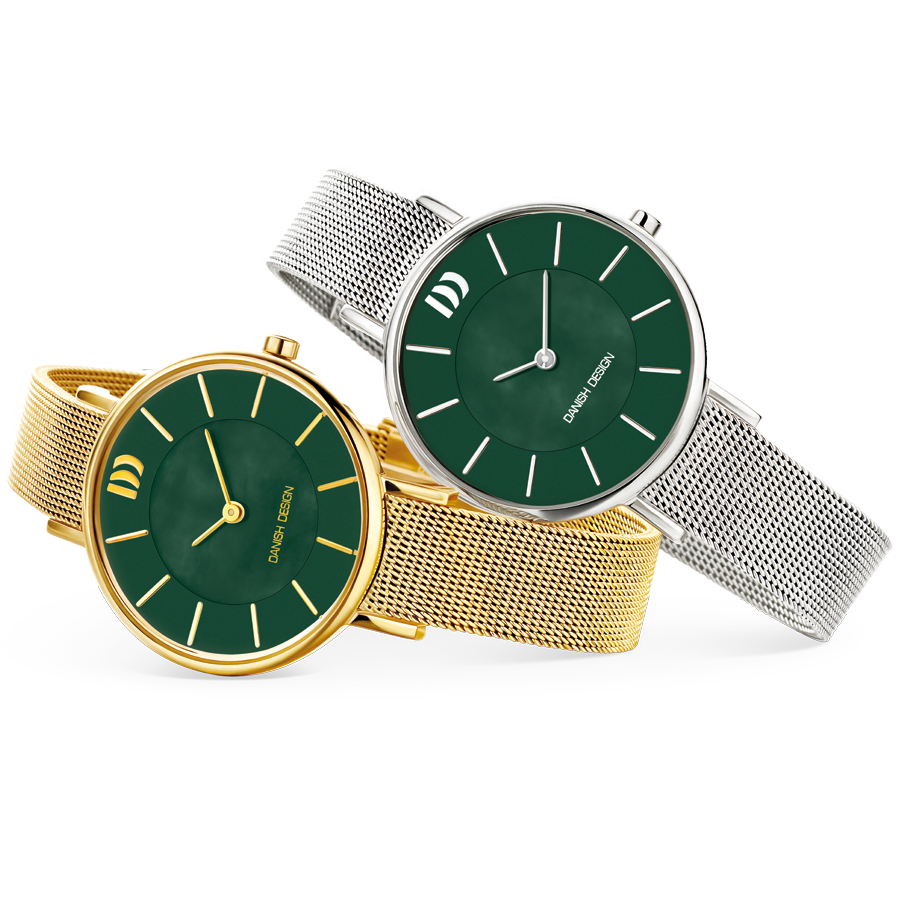 Danish Design IV09Q1167 Rømø Mother Of Pearl Gold Green Watch
