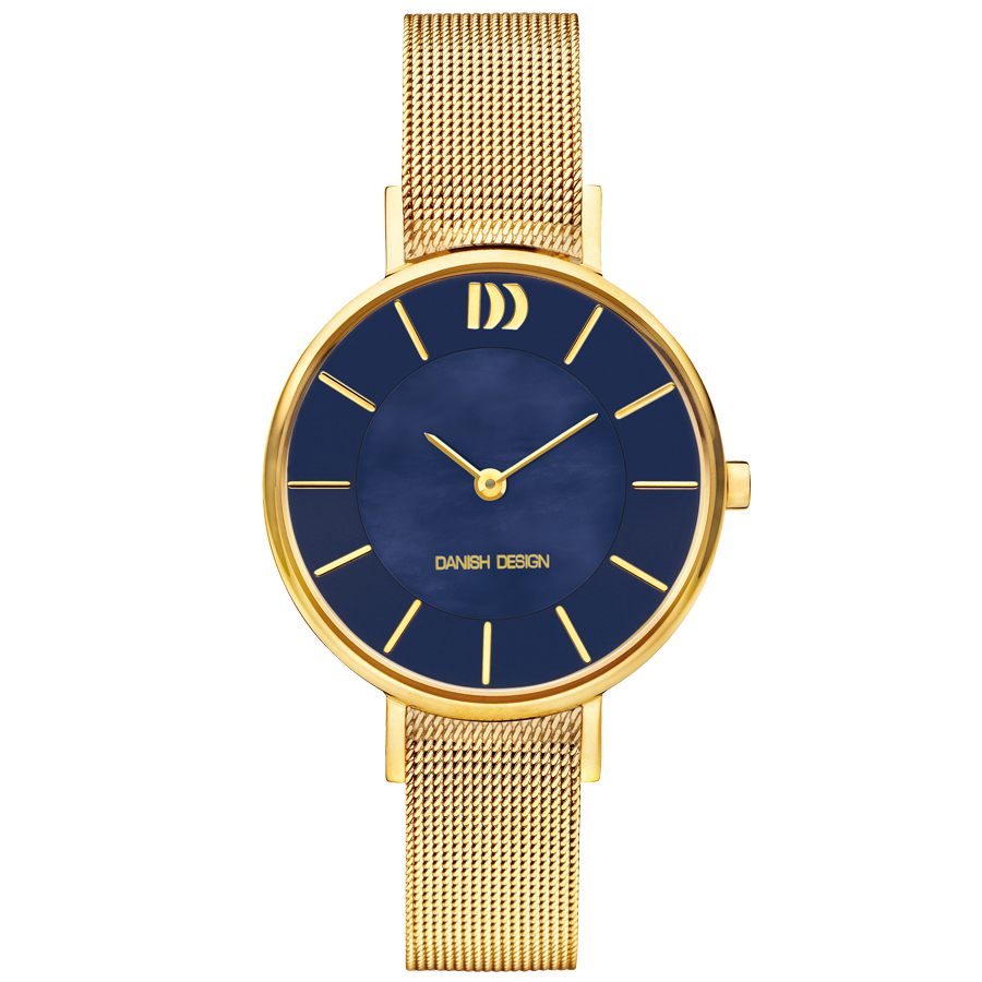 Danish Design IV72Q1167 Rømø Mother Of Pearl Gold Blue Watch