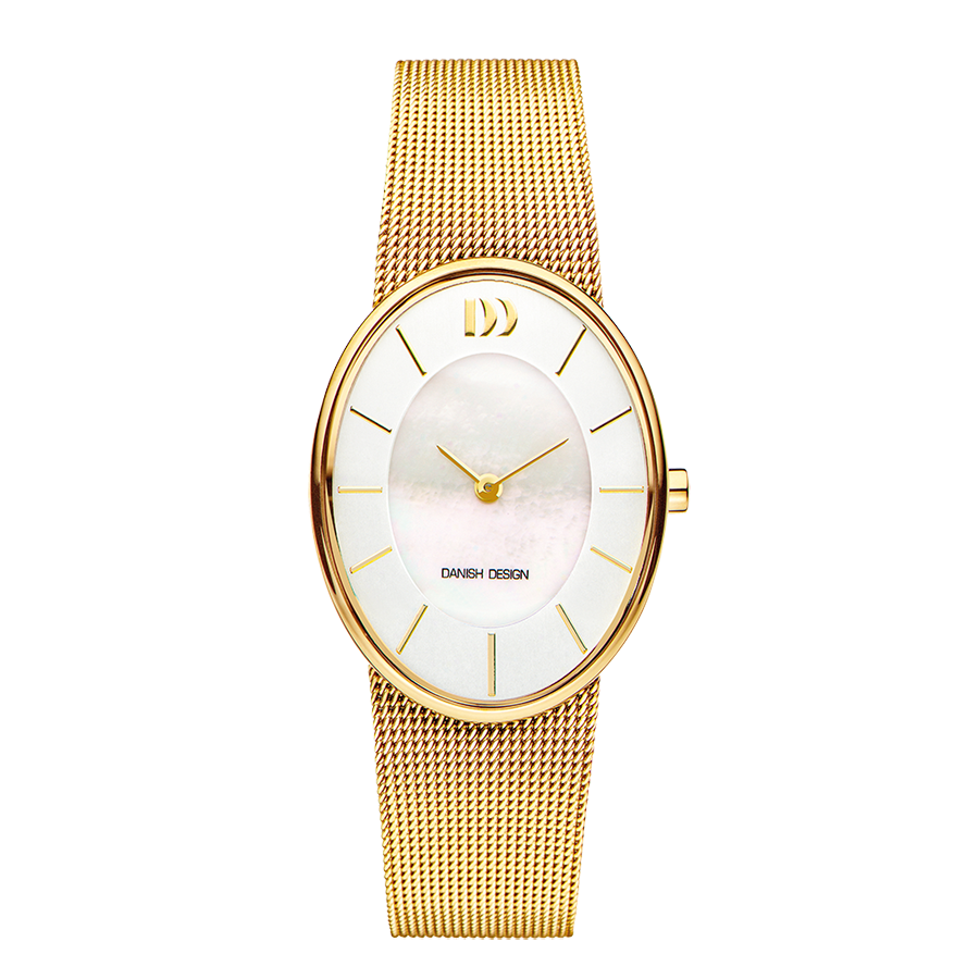 Danish Design IV05Q1168 Rømø Oval Mother Of Pearl Gold Watch