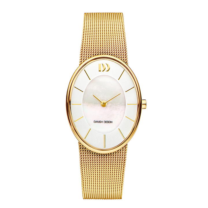 Danish Design IV05Q1168 Rømø Oval Mother Of Pearl Gold Watch