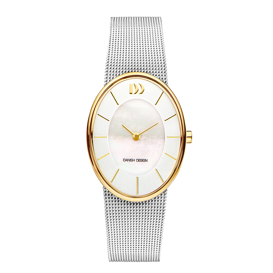 Danish Design IV65Q1168 Rømø Oval Mother Of Pearl Two-Tone Watch