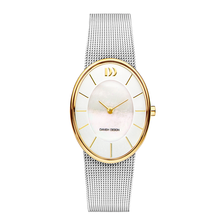 Danish Design IV65Q1168 Rømø Oval Mother Of Pearl Two-Tone Watch