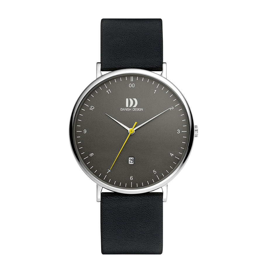 Danish Design IQ14Q1188 Copenhagen Date Grey Black Large Watch