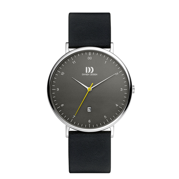 Danish Design IQ14Q1188 Copenhagen Date Grey Black Large Watch