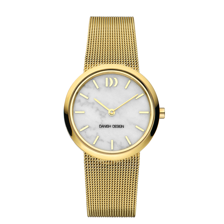 Danish Design IV05Q1211 Rome Gold White Marble Watch