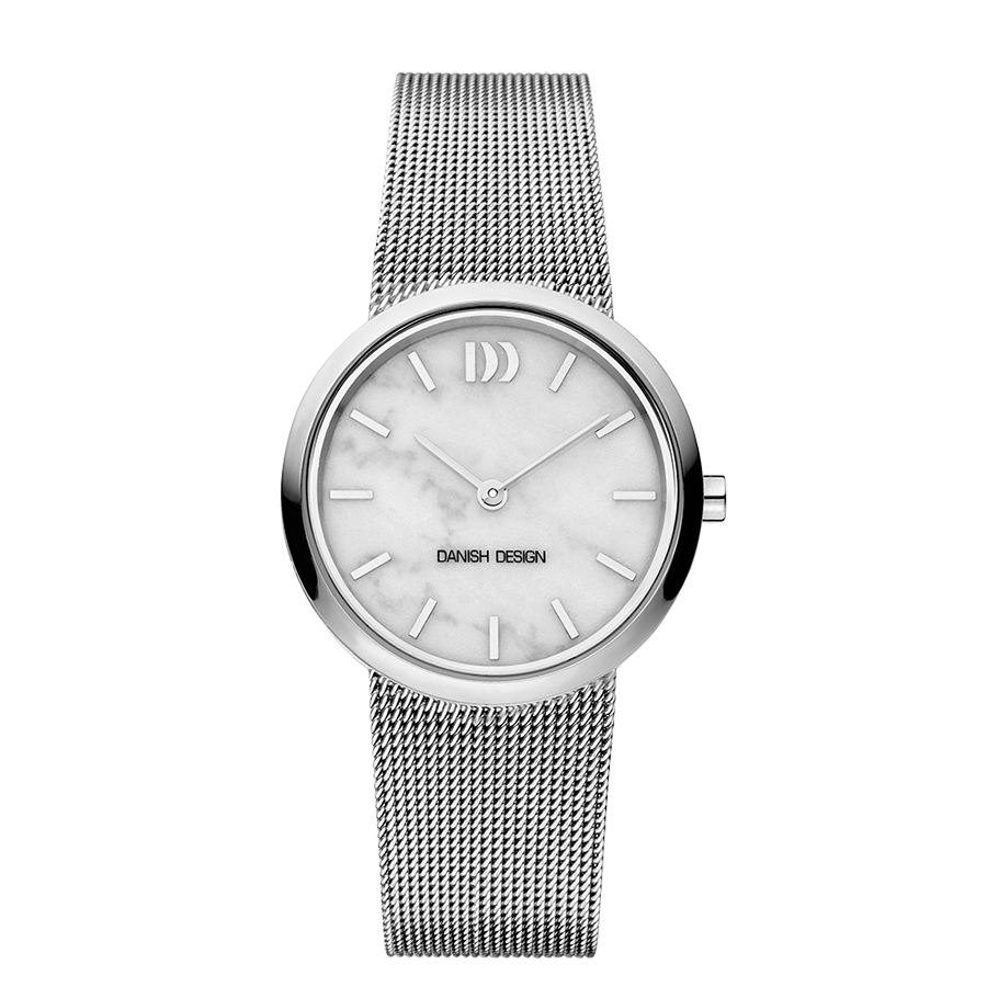 Danish Design IV62Q1211 Rome Silver White Marble Watch
