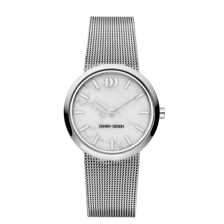 Danish Design IV62Q1211 Rome Silver White Marble Watch