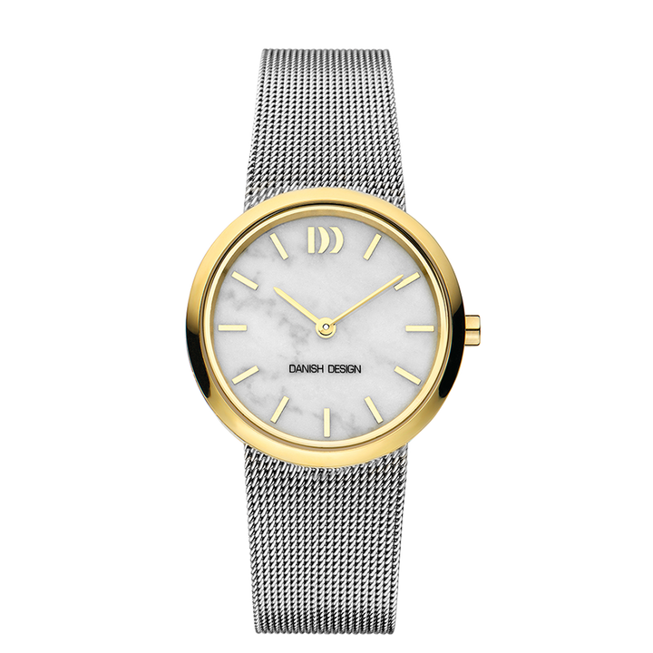 Danish Design IV65Q1211 Rome Two-Tone White Marble Watch