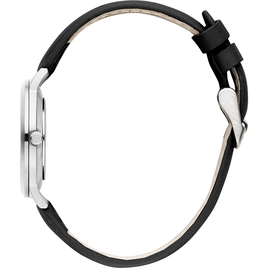 Danish Design IV55Q1217 Shanghai Silver White Marble Black Medium Watch
