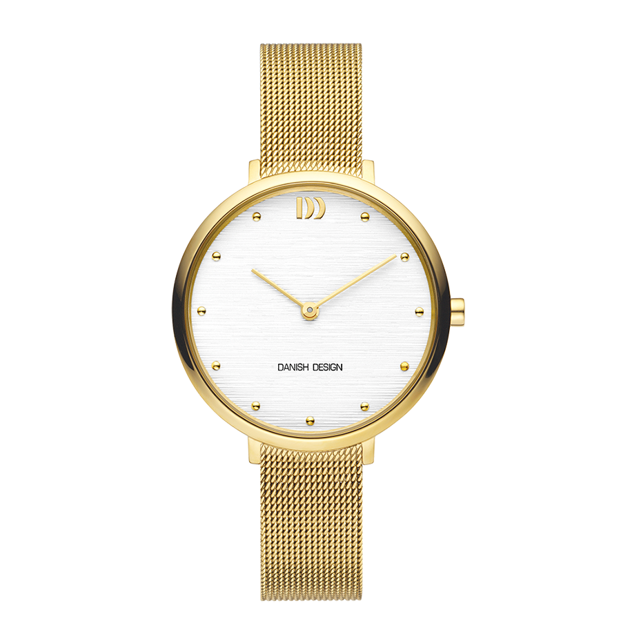 Danish Design IV05Q1218 Amelia Gold Silver Bark Watch