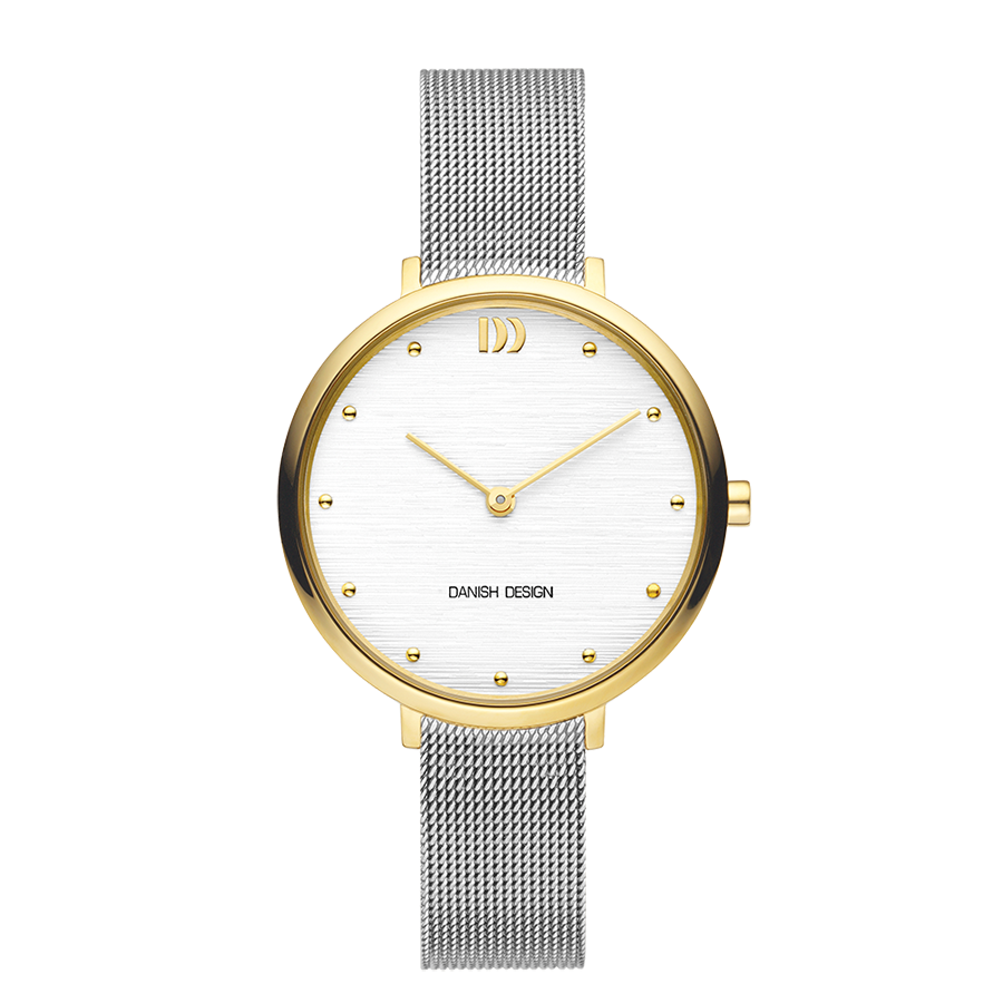 Danish Design IV65Q1218 Amelia Two-Tone Silver Bark Watch