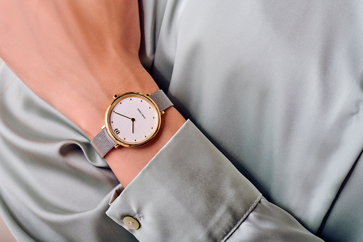 Danish Design IV65Q1218 Amelia Two-Tone Silver Bark Watch