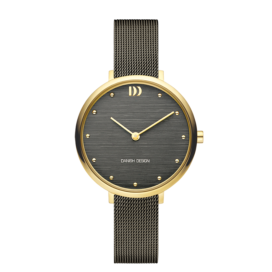 Danish Design IV70Q1218 Amelia Gold Grey Grey Bark Watch