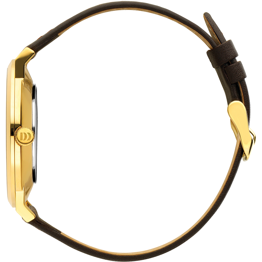 Danish Design IQ15Q1219 Tokyo Gold White Brown Large Watch