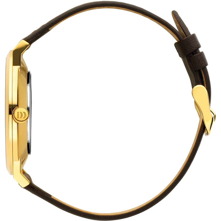 Danish Design IQ15Q1219 Tokyo Gold White Brown Large Watch