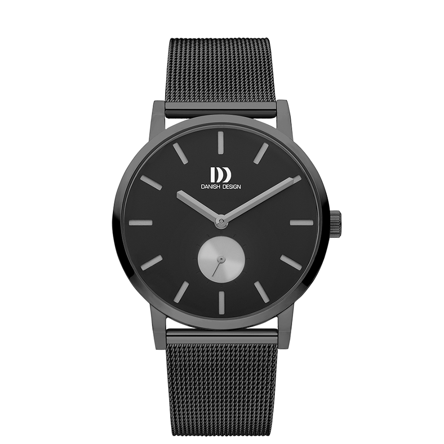 Danish Design IQ64Q1219 Tokyo Grey Black Grey Large Mesh Watch