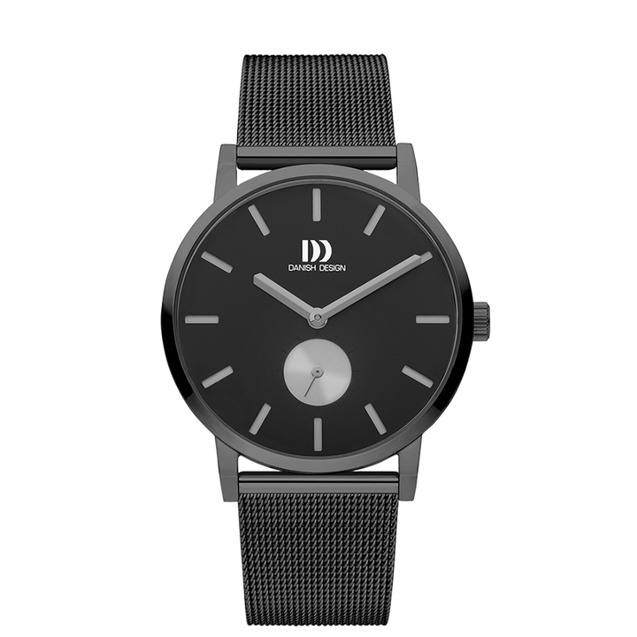 Danish Design IQ64Q1219 Tokyo Grey Black Grey Large Mesh Watch