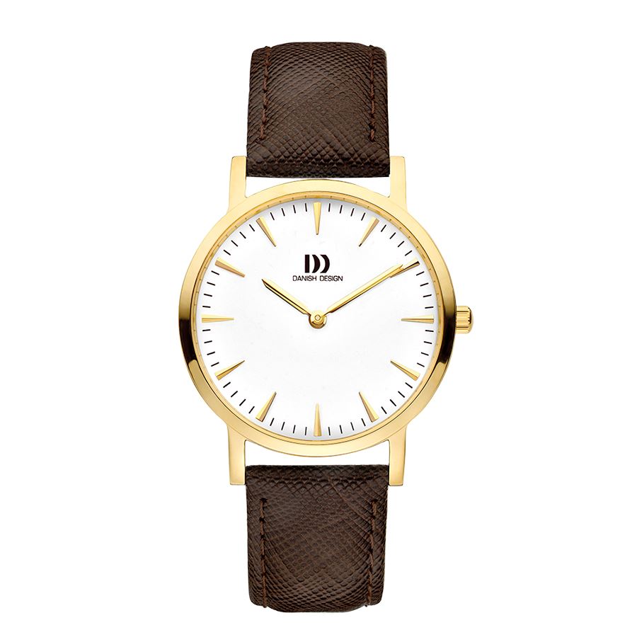 Danish Design IV15Q1235 London White Gold/Brown Medium Watch