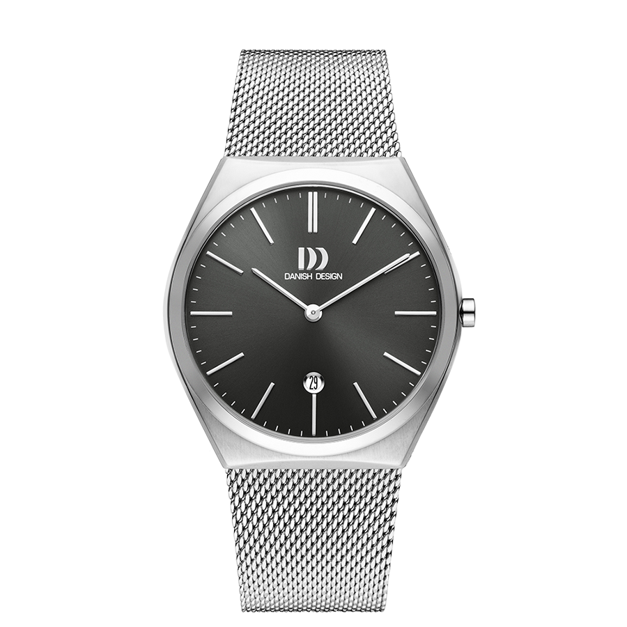 Danish Design IQ64Q1236 Tåsinge Grey Silver Large Mesh Watch